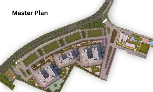 Master layout plan of Adani Adarsh Nagar Worli showing 34-acre redevelopment design